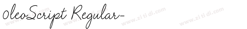 0leoScript Regular字体转换